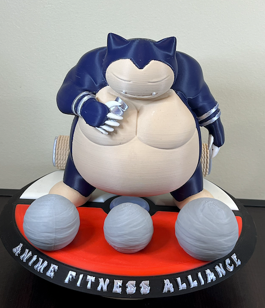 AFA Strong but lazy 3D Statue - Full Color