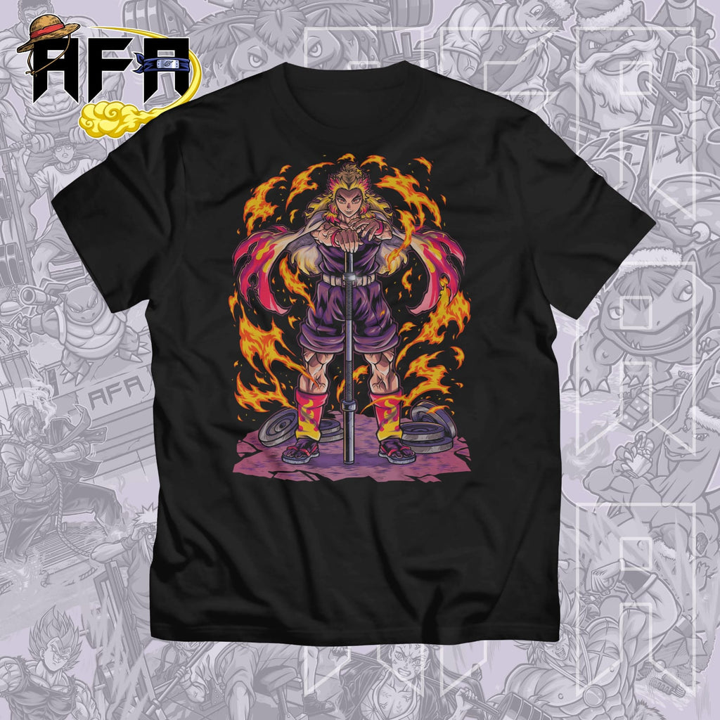 Set your weights ablaze T-shirt